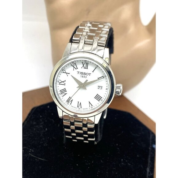 Tissot Women's Watch Swiss Quartz White Dial 28mm Silver Steel T1292101101300 - Picture 1 of 14